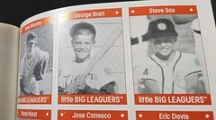 1990 little BIG LEAGUERS Book W/44 Cards Inside