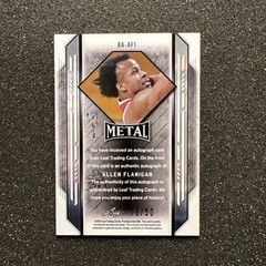 2022 Leaf Metal ALLEN FLANIGAN #BA-AF1 Rookie AUTO 15/50 – BASKETBALL CARD