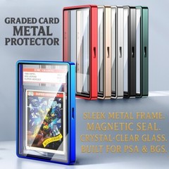 PSA/BGS Magnetic Metal Slab UV Protector Case Graded Cards Holders Display Case