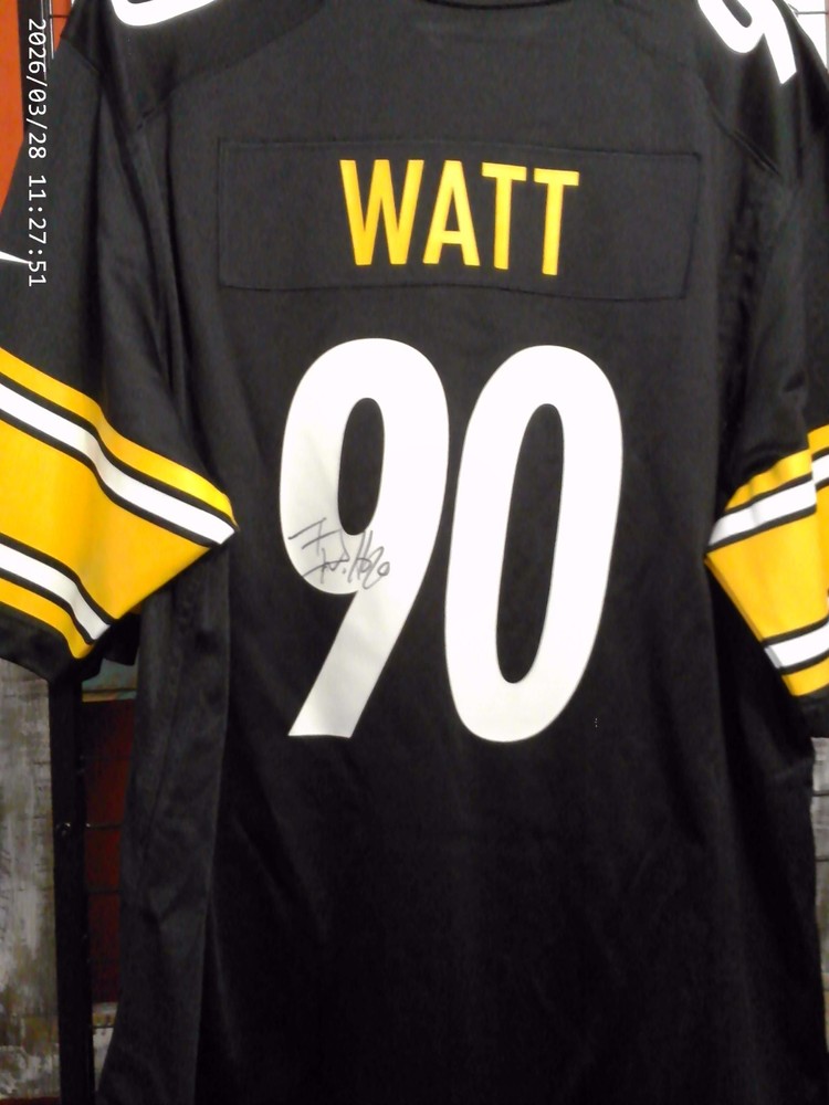 T.J. Watt Signed Pittsburg Steelers Authentic Jersey Beckett COA
