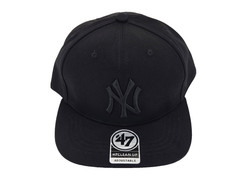 47 Blackout NY Yankees Adjustable Snapback Hat Baseball Classic Black Logo HT52