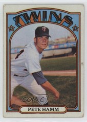 1972 Topps Pete Hamm #501 1g62