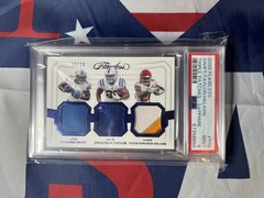 2020 Panini Flawless SWIFT TAYLOR HELAIRE /10 SAPPHIRE TRIPLE PATCHES #TP6 PSA 9