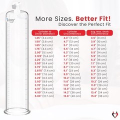LeLuv Penis Pump with Gauge Premium Maxi Handle Vacuum Pump, Clear Hose 9&Prime; L…