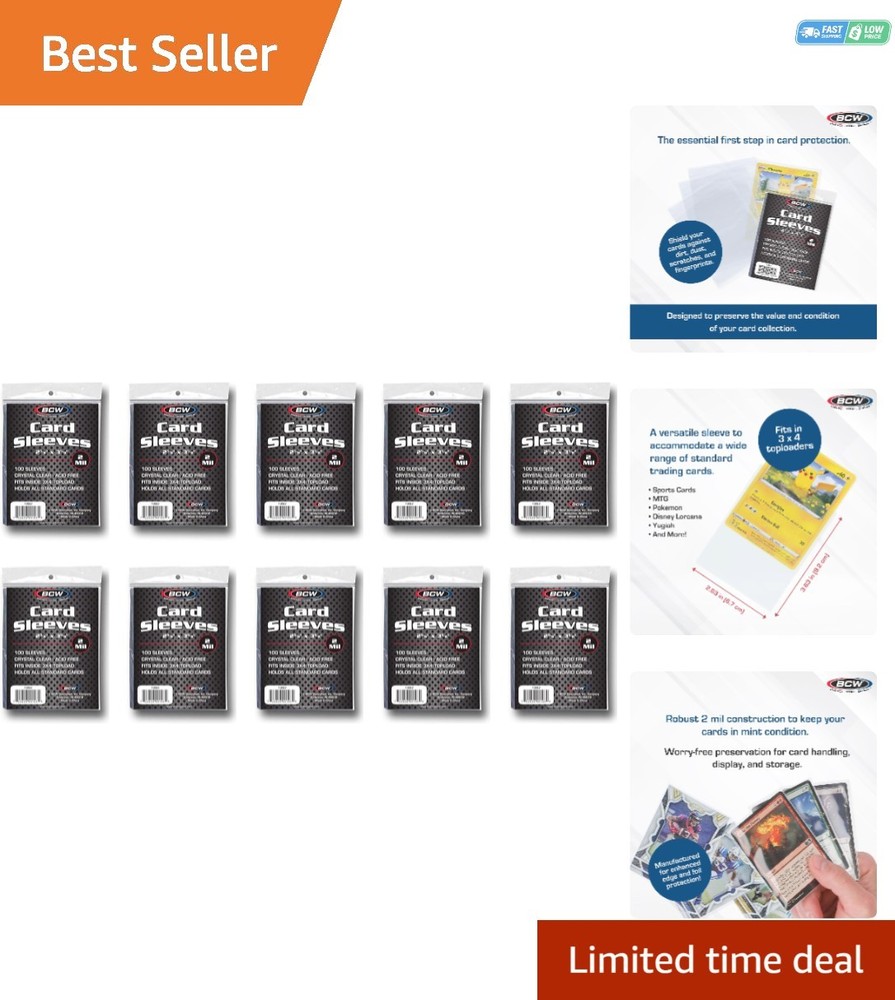 Standard Size Card Sleeves 2 5/8 x 3 5/8 – Ultimate Protection for Collectors