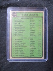 1974 Topps #206 ERA Leaders w/Jim Palmer & Tom Seaver 003539