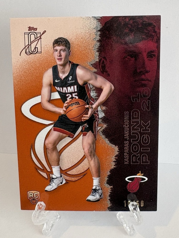 2025 Topps Signature Class #116 Kasparas Jakucionis Orange Rookie /50