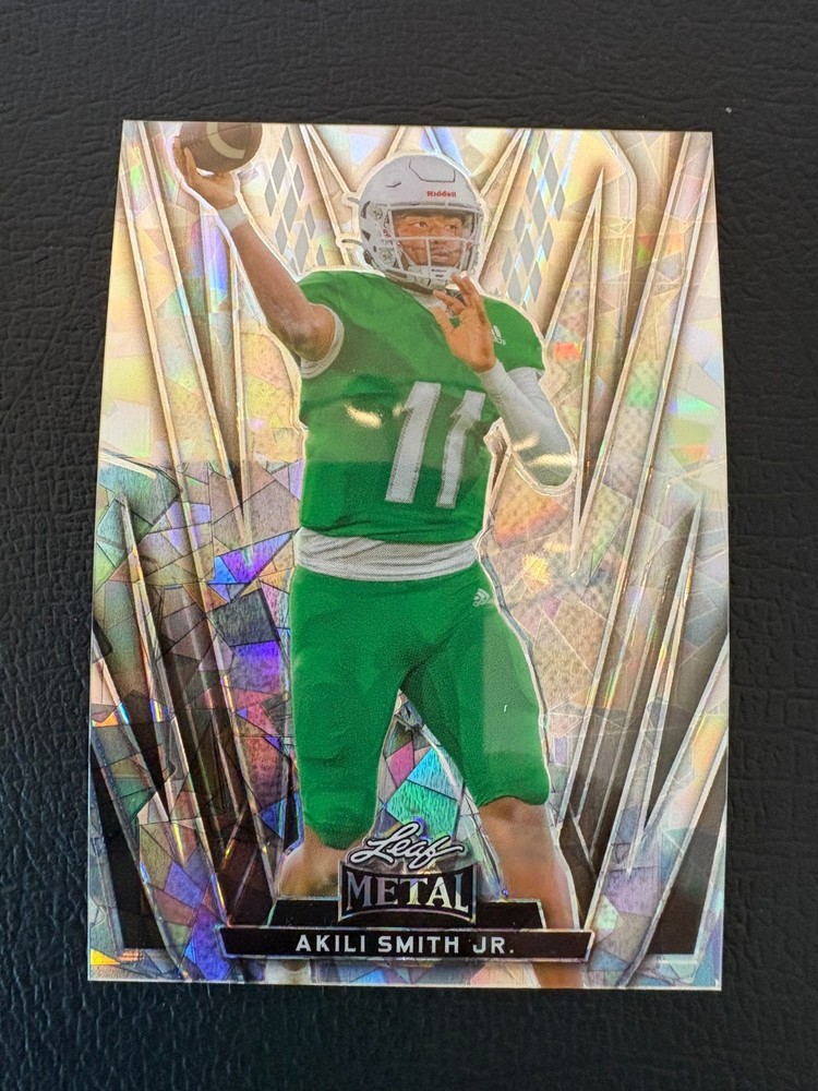 2024 Leaf Metal Akili Smith Jr. Purple Mojo #3 /8 QB Rookie Prospect