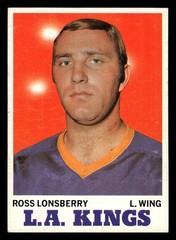 1970-71 Topps Ross Lonsberry #37 Los Angeles Kings HIGHER GRADE NO CREASES