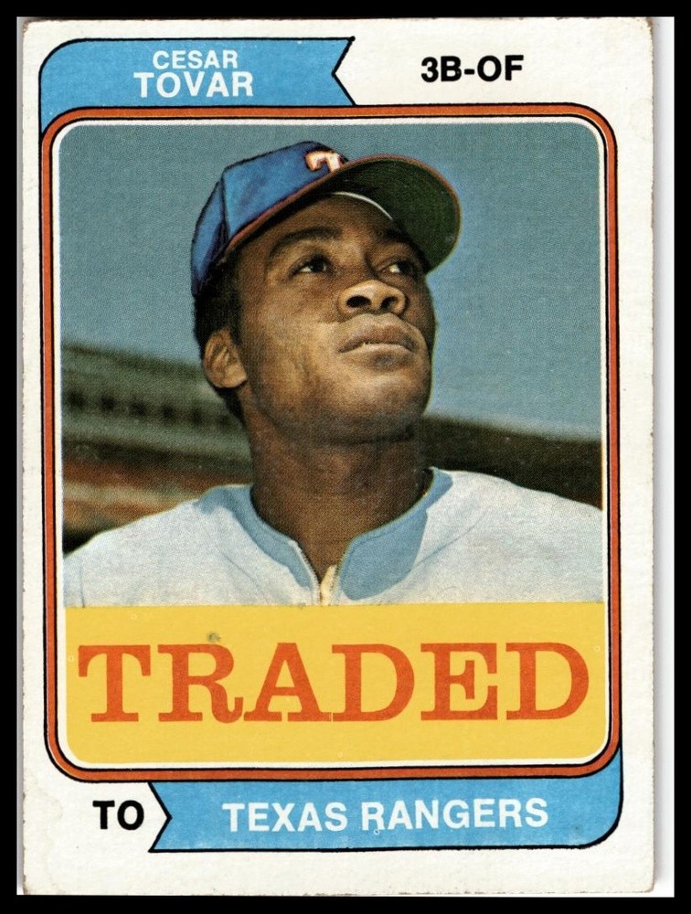 1974 Topps #538T Cesar Tovar Traded