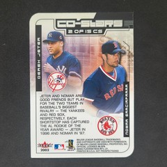 2002 Fleer Hot Prospects Co-Stars Derek Jeter Nomar Garciaparra #2CS HOF