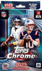 2025 Topps Chrome Football Hanger Box Factory Sealed 20 Cards NFL Trading Cards