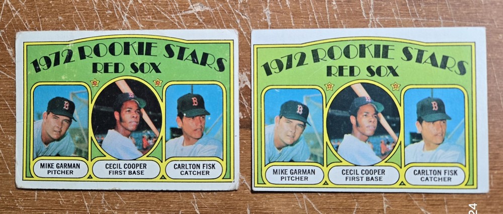 1972 Topps Carlton Fisk Rookie Card Card Lot