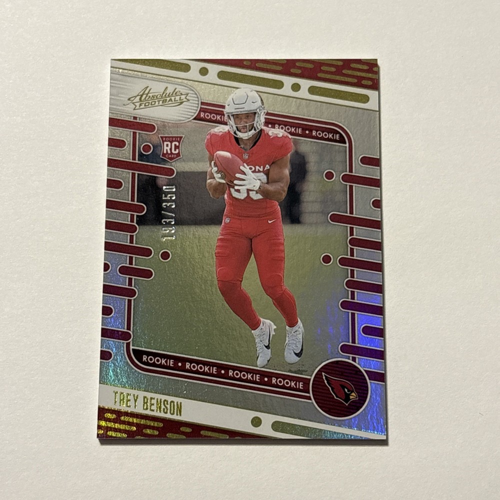 Trey Benson 2024 Absolute Rookie Card #161 Arizona Cardinals /350