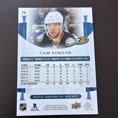 2022-23 Upper Deck Artifacts – Cam Fowler #72 Ruby /499