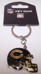 CHICAGO BEARS Football Helmet Enamel/Metal Key Ring ~ NWT