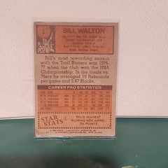 Topps 1977-78 Bill Walton All-Star 1st Team #1 Portland Trail Blazers NBA