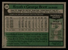 1979 Topps – George Brett #330 VG