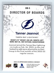 2023-24 UD Upper Deck Series 2 Director Boards Sparkle DB-5 Tanner Jeannot, Tamp