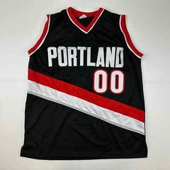 Facsimile Autographed Scoot Henderson Portland Black Reprint Jersey Size Mens XL