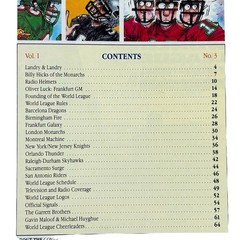 Lot of 5 World League Football Game Time Programs Magazines Premier Issues