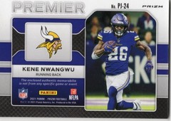 2021 Panini Prizm – Premier Jerseys Kene Nwangwu #PJ-24 Neon Green Pulsar Prizm