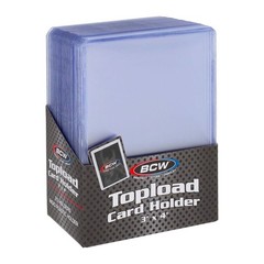 50 BCW Hard Plastic Baseball Trading Card Topload Holders 12 mil rigid protector