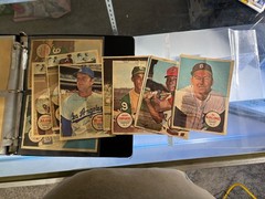 1967 Topps – Poster Inserts Lot of 33 Mickey Mantle, Hank Aaron, Willie Mays Etc