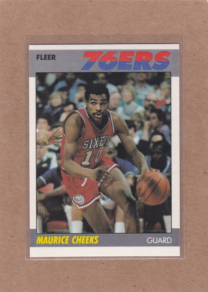 1987-88 FLEER BASKETBALL MAURICE CHEEKS #20 76ERS NMMT *A51794