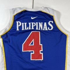 Pilipinas Basketball Jersey Philippines FIBA #4 Jimmy Alapag Men’s L