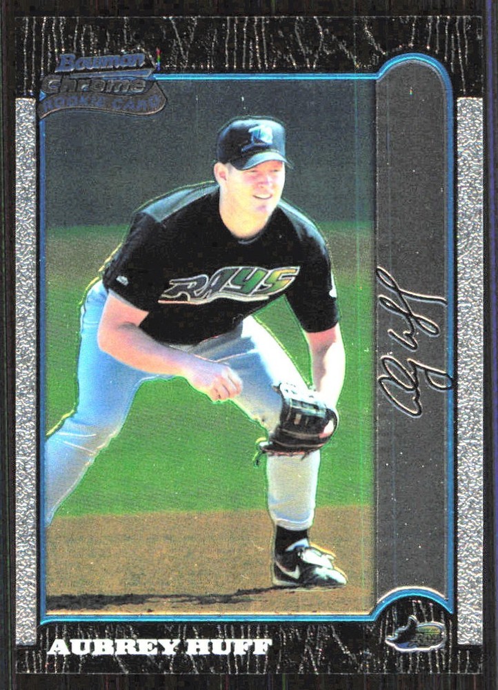 1999 Bowman Chrome #426 Aubrey Huff RC Tampa Bay Devil Rays Baseball Card