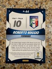 ROBERTO BAGGIO 2014 PANINI PRIZM WORLD CUP STARS #44 ITALY