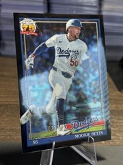 2026 Topps Chrome Mookie Betts 1991 Retro 75 Years Black Wave Refractor /10 LAD