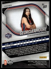 2025 Panini Prizm WNBA #103 Georgia Amoore White Seismic Prizms RC