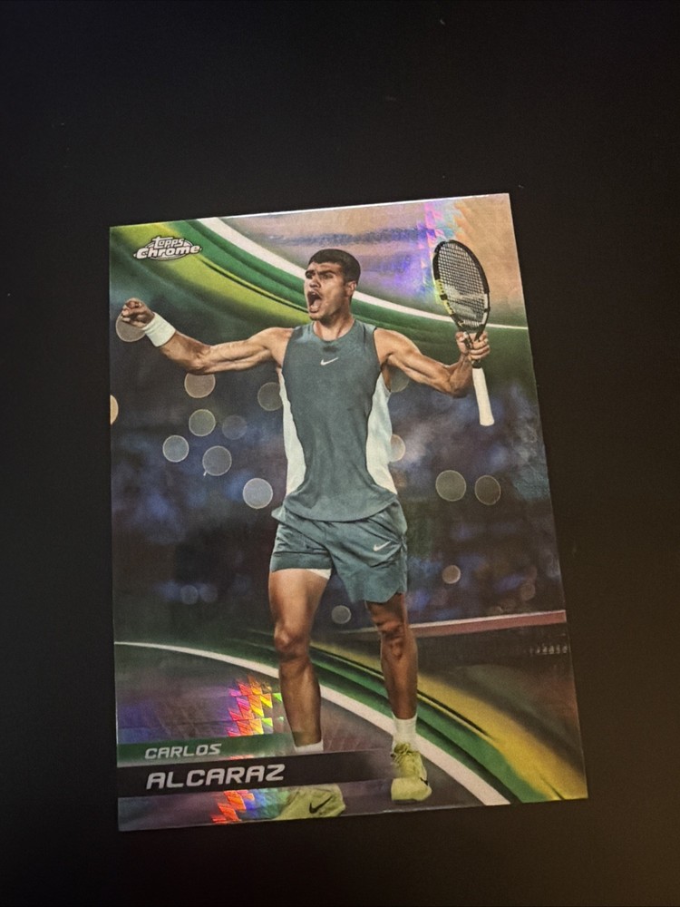 2025 Topps Chrome Tennis – Carlos Alcaraz #1 Prism Refractor