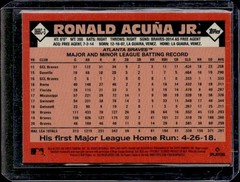 2021 Topps Chrome #86BC-3 Ronald Acuña Jr. 1986 Topps Baseball 35th Anniversary