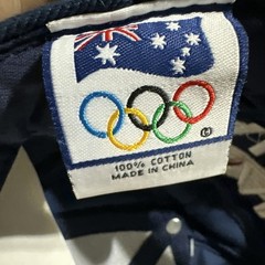 Olympics 2000 Australian Vintage Hat New Tag Red, And Navy Embroidered ￼