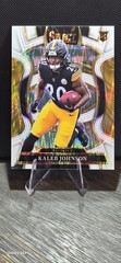 2025 Panini Select – Concourse Kaleb Johnson #52 White Shock Prizm /799 (RC)