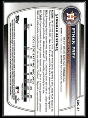 Ethan Frey 2025 Bowman Draft #BDC-67 Chrome Mojo Refractor Houston Astros