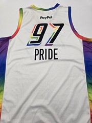 Phoenix Mercury Pride Day Basketball Jersey Mens XL White WNBA PHX Rainbow Tee