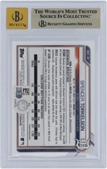 Spencer Torkelson Tigers Signed 2021 Bowman Chrome Draft #BDC-20 BAS 9.5/10 Card