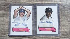 Ron Guidry & Willie Randolph Autograph-2024 Topps Archives 1968 Action All Stars