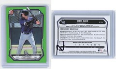 2026 Bowman Matt Klein Neon Green Border /399 #BP-146 Colorado Rockies