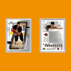 Joel Kwiatkowski Rookie #209 2001-02 Upper Deck MVP Ottawa Senators Hockey Card