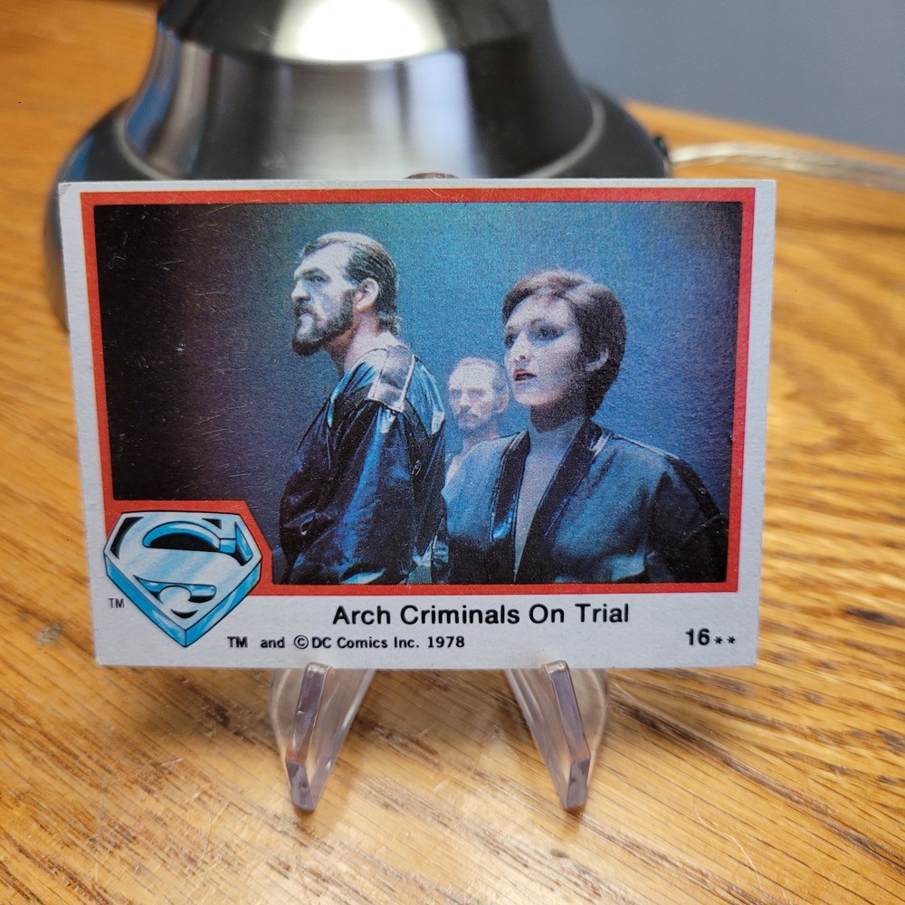 1978 Topps Superman DC Comics Card Arch Criminals on Trial #16