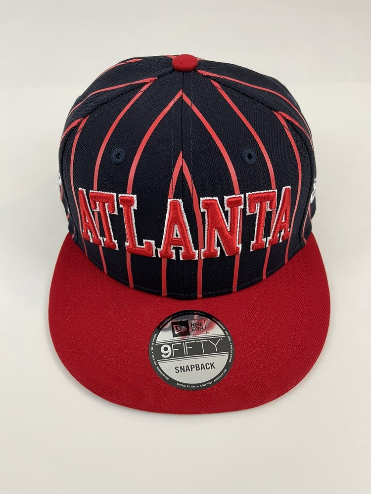Atlanta Braves New Era 9Fifty Snapback Hat – NEW – Navy And Red