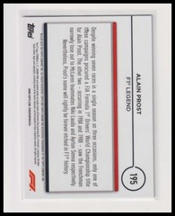 2024 Topps Chrome Formula 1 #195 Alain Prost Black And White RayWave Refractors