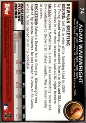 2010 Bowman Chrome #74 Adam Wainwright – BB