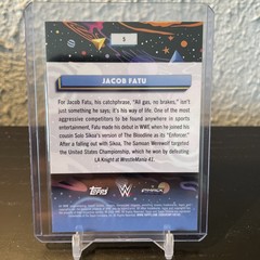 JACOB FATU 2026 TOPPS CHROME COSMIC WWE MAGENTA COSMOS REFRACTOR /299 #5
