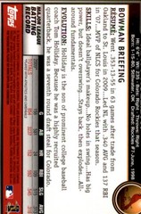 2010 Bowman Chrome #100 Matt Holliday – BB